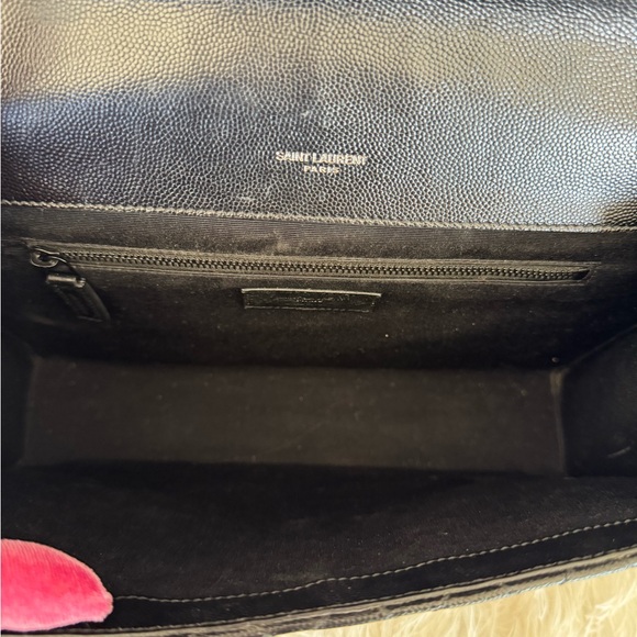 YSL Triquilt Large Envelope Bag Noir - Picture 11 of 11